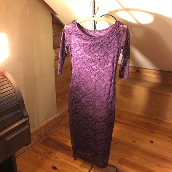 Bundle of Red Purple Black Bodycon Dresses, EUC, M - Picture 2 of 16